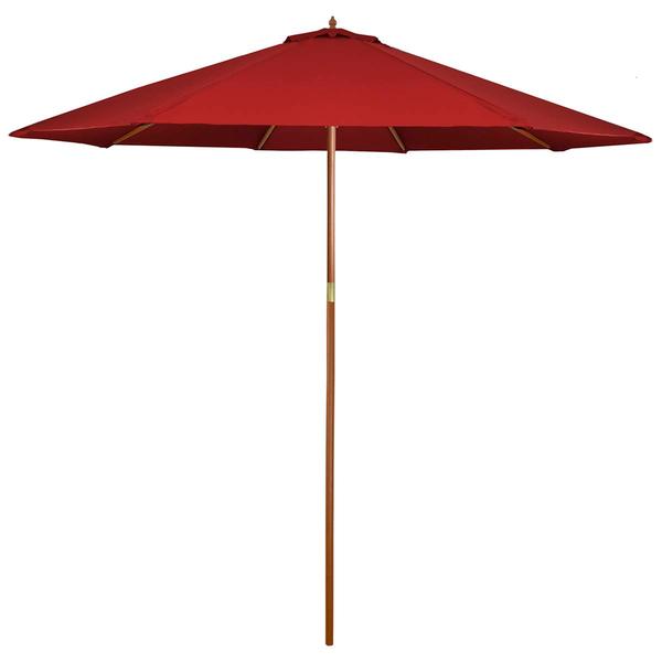 Northlight 9ft. Wooden Pole Patio Market Umbrella