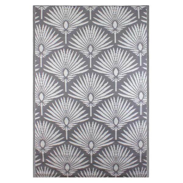 Northlight Fan Leaf Rectangular Outdoor Area Rug