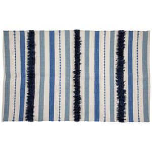 Northlight Striped Woven Outdoor Accent Throw Rug alternate view