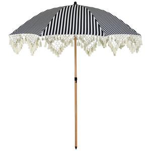 Northlight 6.5ft. Striped Outdoor Tilt Market Umbrella