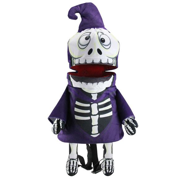 Northlight Animated Skeleton Halloween Trick or Treat Bag
