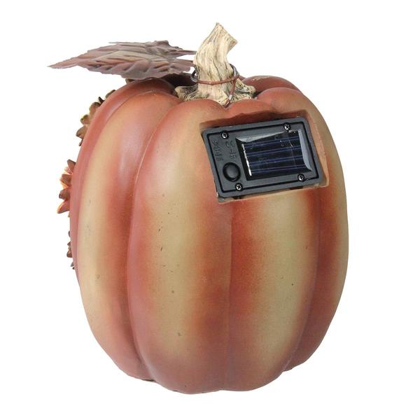 Northlight 8in. Floral Pumpkin Outdoor Decoration alternate view