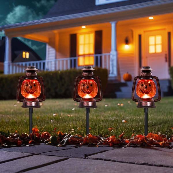 Northlight Halloween Jack O' Lantern Lights - Set of 3 alternate view