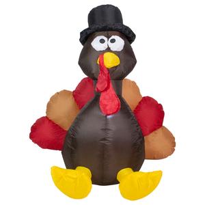 Northlight 6ft. Inflatable Outdoor Thanksgiving Turkey