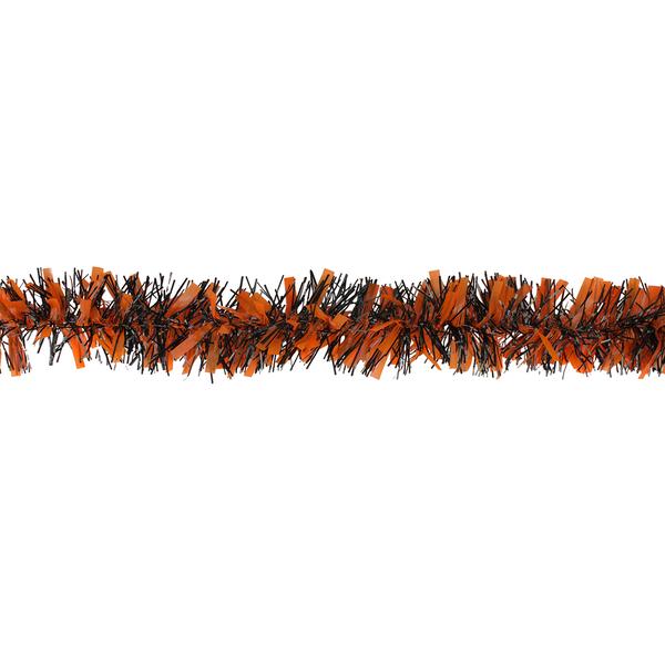 Northlight 50in. Orange and Black Halloween Garland alternate view