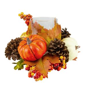 Northlight 10in. Pumpkin Fall Tealight Candle Holder alternate view