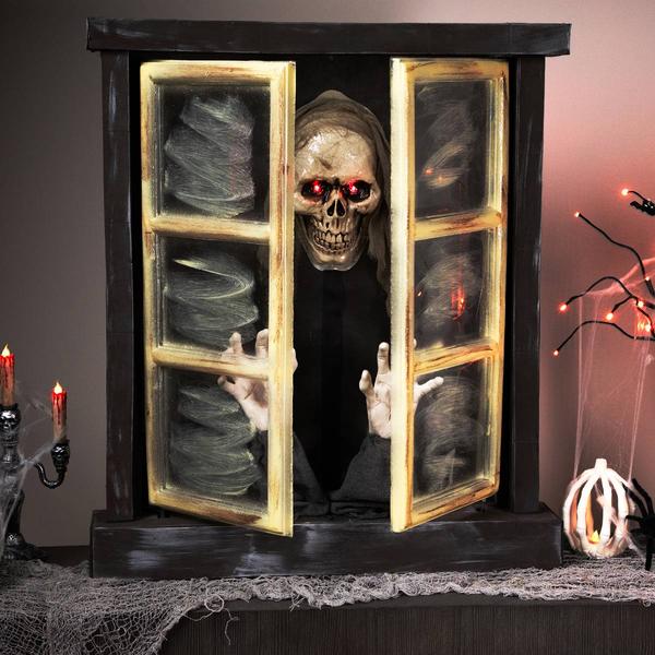 Northlight 29in. Animated Opening Window Halloween Decor alternate view