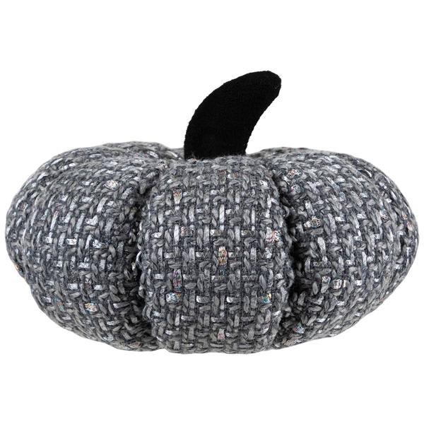 Northlight Grey Knitted Fall Harvest Pumpkin
