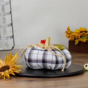 Northlight 5in. Fabric Fall Harvest Tabletop Pumpkin alternate view