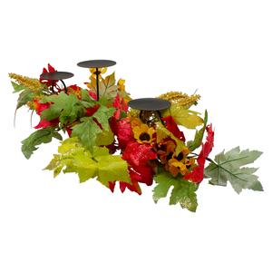 Northlight Sunflower and Leaves Fall Candle Holder alternate view