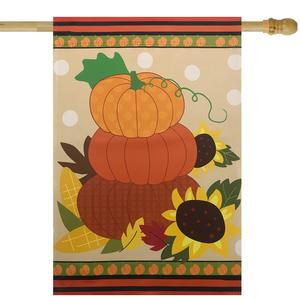 Northlight Pumpkins and Sunflowers Garden Flag alternate view
