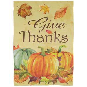 Northlight Give Thanks Autumn Harvest Garden Flag