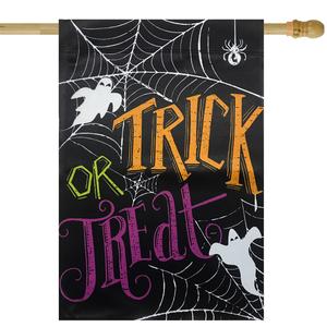 Northlight Ghosts Trick or Treat Outdoor Garden Flag alternate view