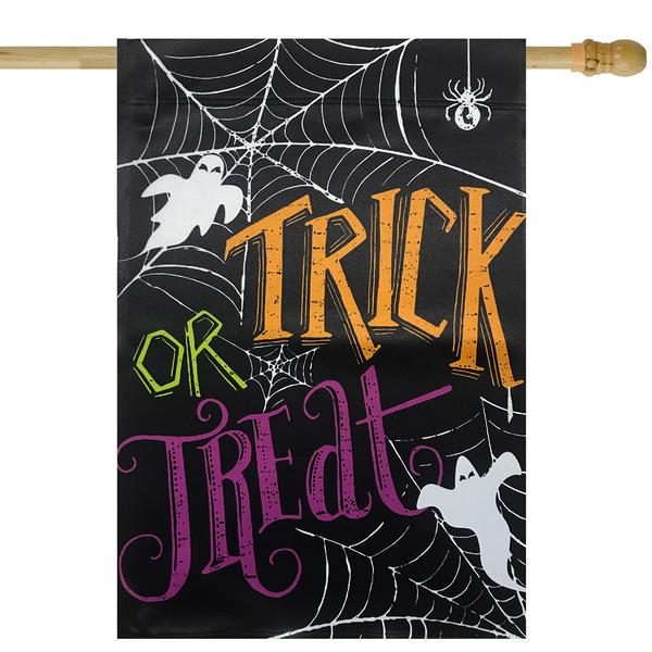 Northlight Ghosts Trick or Treat Outdoor Garden Flag alternate view