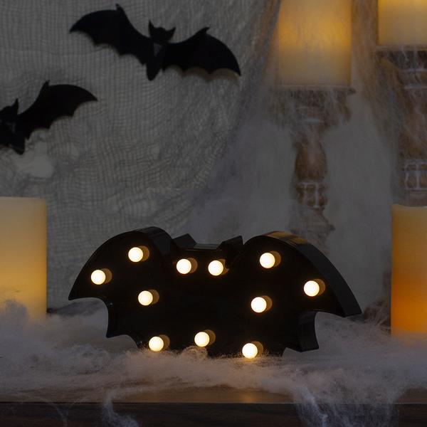 Northlight Black Bat Halloween Marquee Decor alternate view