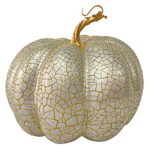 Northlight 7in. Champagne Crackled Pumpkin Decoration