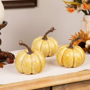 Northlight Artificial White Harvest Pumpkins - Set of 3 alternate view