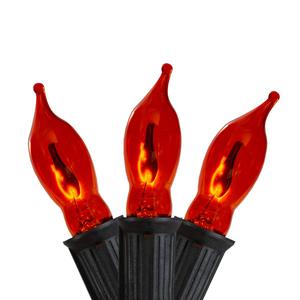 Northlight 10ct Flickering Orange Flame Halloween Lights