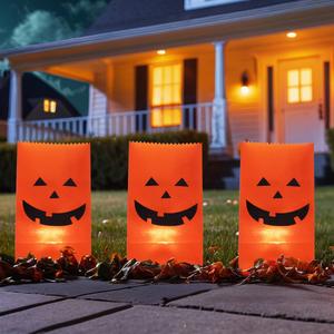 Northlight 3pk. Jack-O-Lantern Luminary Pathway Markers alternate view