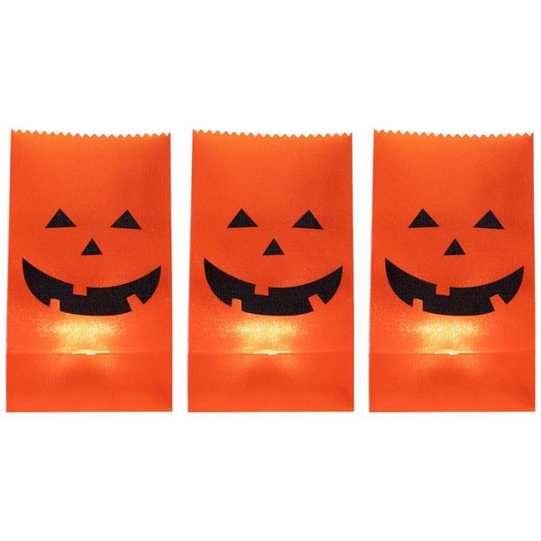 Northlight 3pk. Jack-O-Lantern Luminary Pathway Markers
