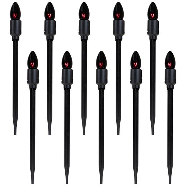 Northlight 10ct. Purple Bulb Halloween Pathway Markers