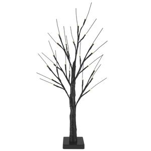 Northlight 24in. LED Lighted Black Halloween Twig Tree