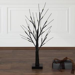 Northlight 24in. LED Lighted Black Halloween Twig Tree alternate view
