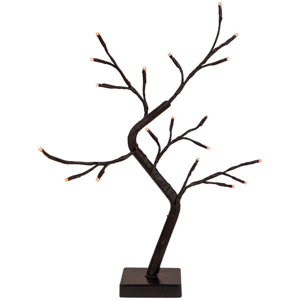 Northlight 15in. LED Black Weeping Halloween Twig Tree