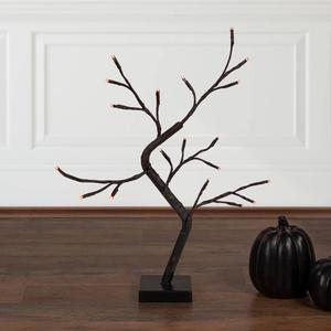 Northlight 15in. LED Black Weeping Halloween Twig Tree alternate view