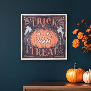 Northlight 18.75in. Trick or Treat Halloween Wall Sign alternate view
