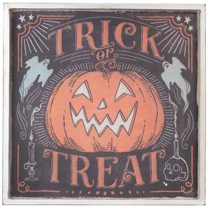 Northlight 18.75in. Trick or Treat Halloween Wall Sign