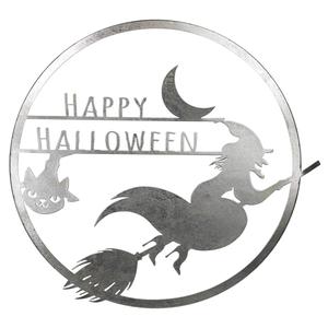Northlight 17in. Flying Witch Happy Halloween Wall Sign