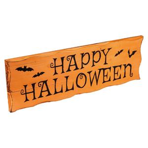 Northlight 24in. Wooden Happy Halloween Wall Sign alternate view