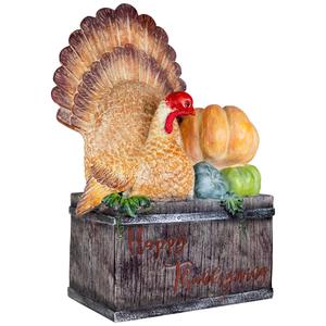 Northlight 20.25in. Turkey Happy Thanksgiving Decor alternate view