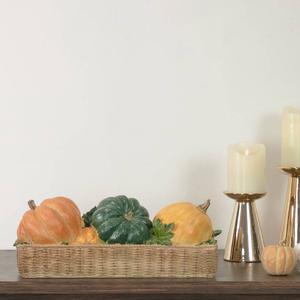 Northlight 15in. Rattan Basket Thanksgiving Decor alternate view