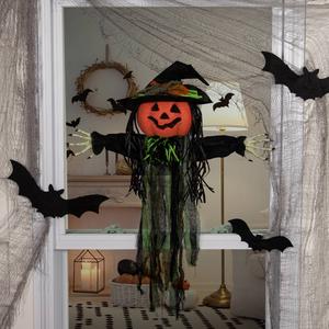 Northlight Creepy Jack-O-Lantern 3D Window Decoration alternate view