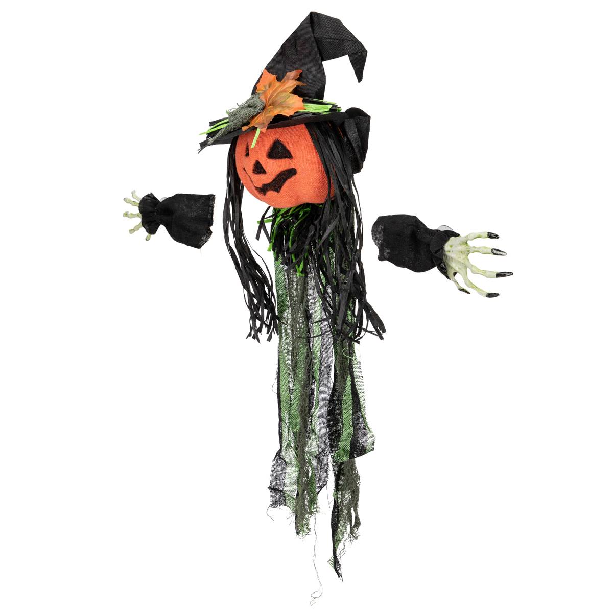 Northlight Seasonal Creepy Jack-O-Lantern 3D Window Decoration