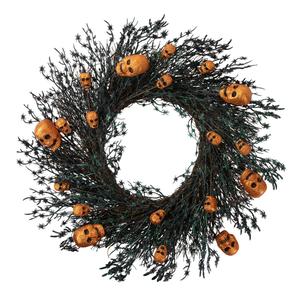 Northlight 22in. Unlit Skulls & Spiders Halloween Wreath