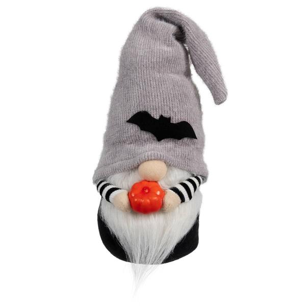 Northlight 9.5in. Standing Gnome With Pumpkin and Bats