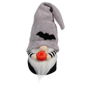 Northlight 9.5in. Standing Gnome With Pumpkin and Bats