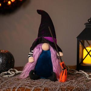 Northlight 14in. Halloween Witch Gnome Decor alternate view