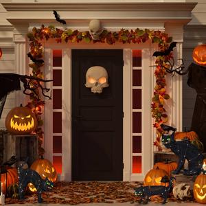 Northlight Set of 3 LED Black Cat Outdoor Decor alternate view