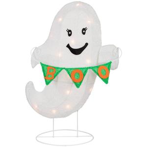 Northlight 25in. LED Ghost With 'Boo' Banner Yard Decor