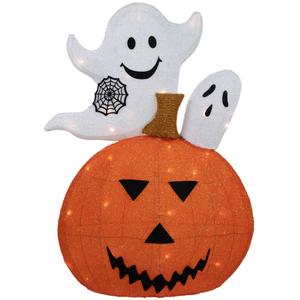 Northlight 27.5in. LED Jack-O-Lantern And Ghosts Decor