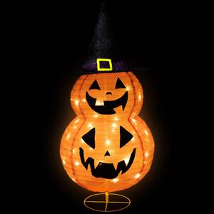 Northlight 34in. Jack-O-Lanterns in Witch's Hat Decor alternate view