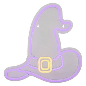 Northlight 15in. LED Neon Witch Hat Window Silhouette alternate view