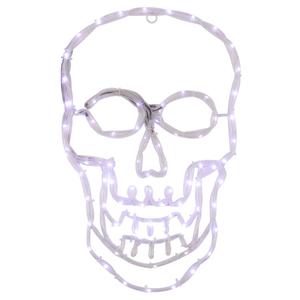 Northlight 18in. White Skull LED Window Silhouette