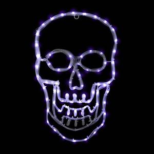 Northlight 18in. White Skull LED Window Silhouette alternate view