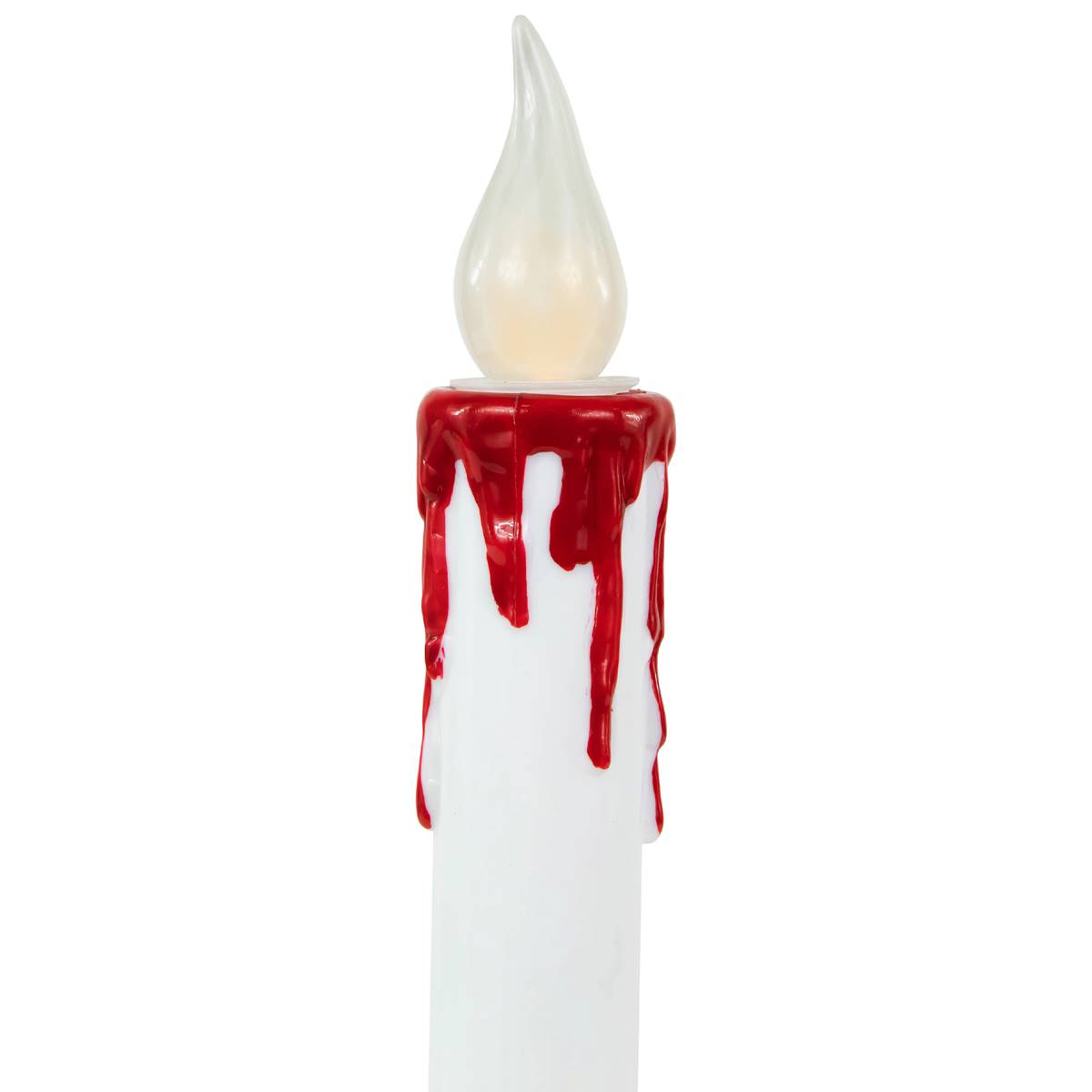 Northlight Seasonal LED White & Red Window Candles -  Set Of 2