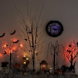 Northlight 50in. LED Halloween Branch Tree w/ Bats alternate view